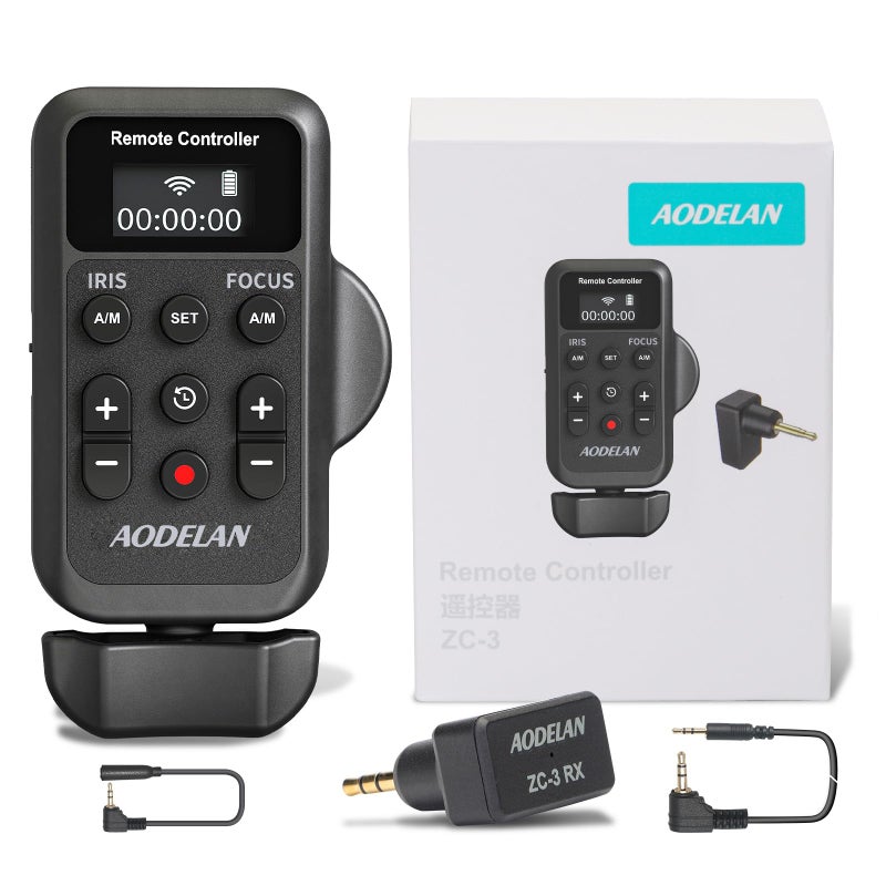 AODELAN Wireless Camcorder Lanc Zoom Controller Wired Remote Control with 25mm Jack Cable IRIS Focus Video Recording and Zoom Commander with Lanc or Remote Terminal for Canon XL1S XL2 XHA1 Sony NX5C - Image 2