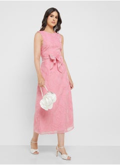 YAS Patterned Crew Neck Dress  - Image 1