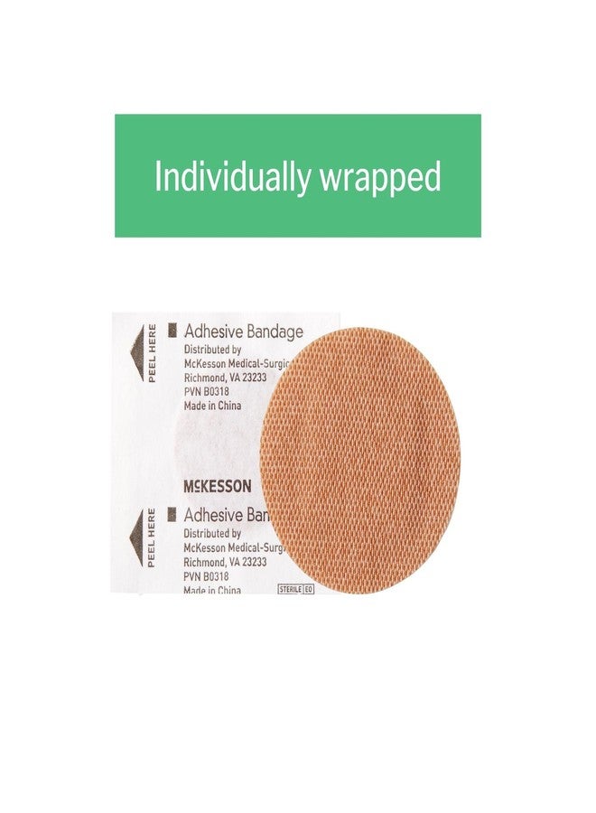 McKesson Adhesive Bandages, Sterile, Fabric Spot, 1 in, 100 Count, 1 Pack - Image 5