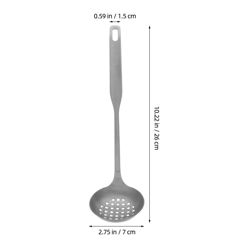 4 pcs Vintage Stainless Steel Hot Pot Spoon Set Thickened Handle Skimmer Ladle For Soup Straining And Serving Hot Pot Accessories - Image 2
