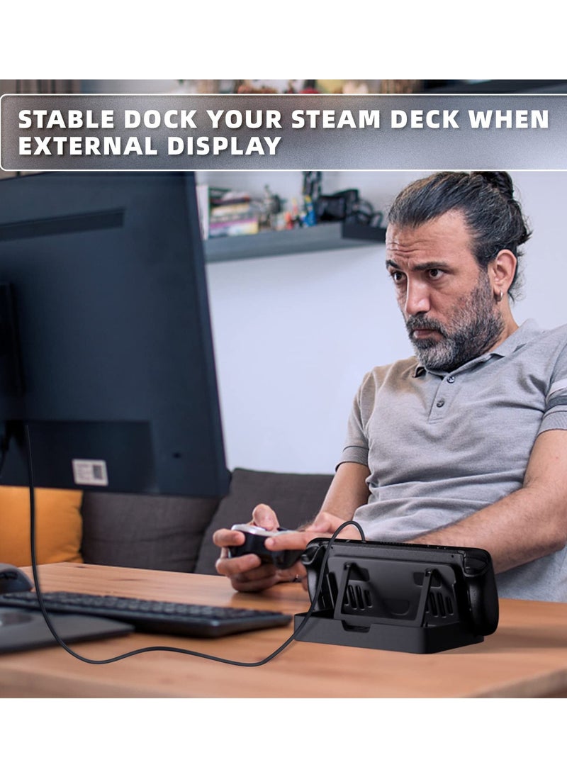 Generic - Portable Adjustable Foldable Stand for Steam Deck and ROG Ally with Anti-slip Silicone Pad for Enhanced Stability - Image 1