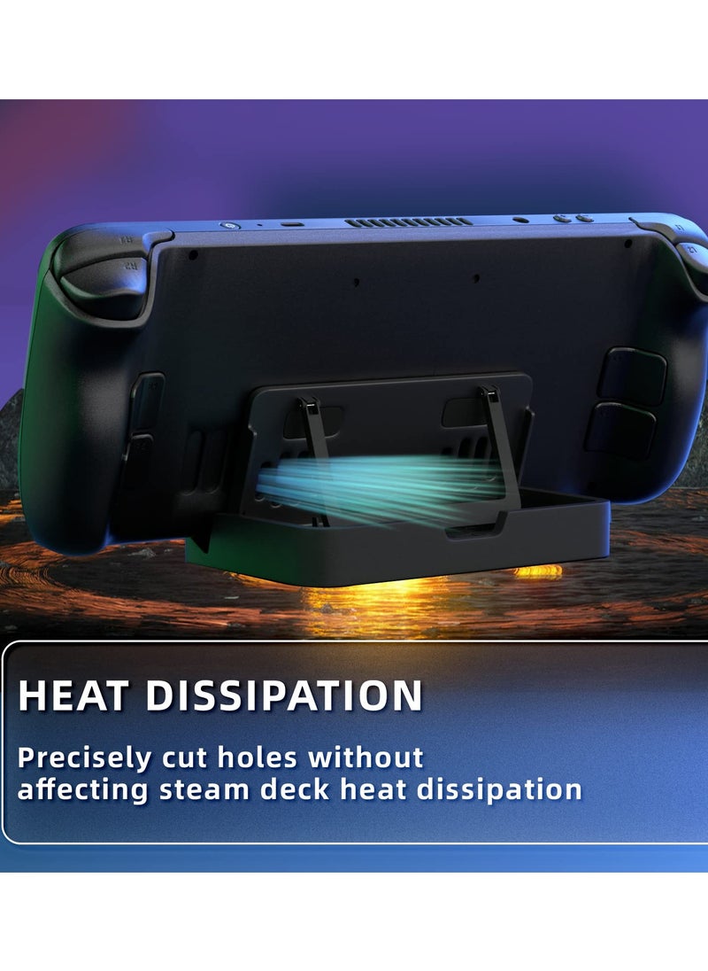 Generic Portable Adjustable Foldable Stand for Steam Deck and ROG Ally with Anti-slip Silicone Pad for Enhanced Stability  - Image 4