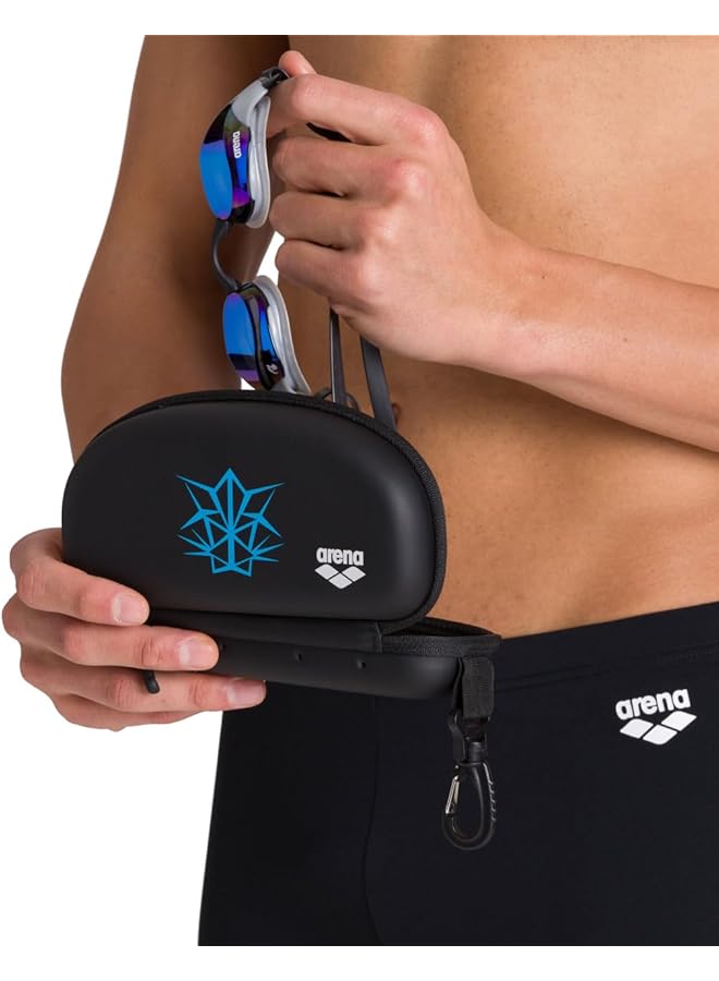 arena Unisex Swim Goggle Case For Swimming Goggles Protective Hardcover Carrying Case With Clip Multiple Colors - Image 5