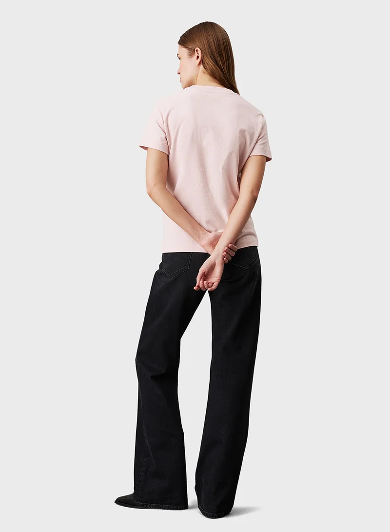 كالفن كلاين جينز Chenille Monologo Regular Tee