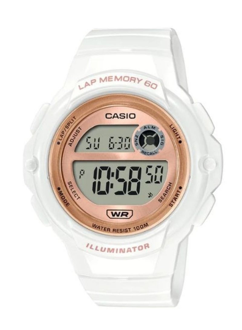 CASIO Water Resistant Digital Resin Band Women's Watch - LWS-1200H-7A2VDF - 40.5mm - Image 1