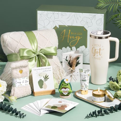 Qinline Mothers Day & Birthday Gifts for Women, Get Well Soon Care Package After Surgery & Cancer, Luxury Sympathy Self Care Basket, Inspirational Thinking of You Feel Better Spa Gift Set for Mom Her Friends - Image 4