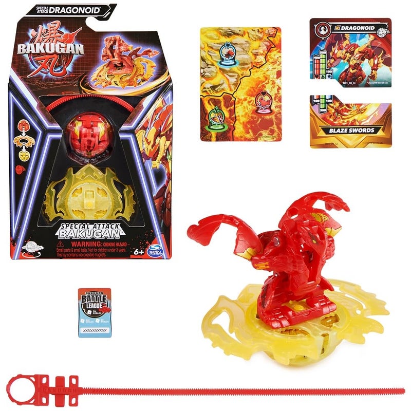 Bakugan Special Attack Dragonoid Spinning Collectible Customizable Action Figure and Trading Cards Kids Toys for Boys and Girls 6 and up - Image 2