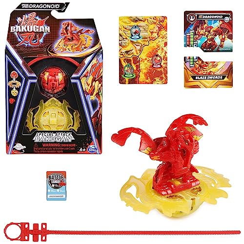 Bakugan Special Attack Dragonoid Spinning Collectible Customizable Action Figure and Trading Cards Kids Toys for Boys and Girls 6 and up - Image 1