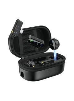 GREEN LION 3 In 1 Microphone GM-85X / LED Display / Noise Reduction Mode / Includes: Type-C, Camera, Lightning Receiver/ 360° Omnidirectional / 3-Level Volume / Ultra-Mini Microphone - Black  - Image 1