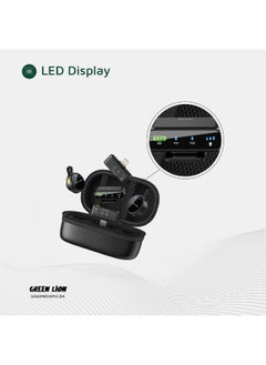 GREEN LION 3 In 1 Microphone GM-85X / LED Display / Noise Reduction Mode / Includes: Type-C, Camera, Lightning Receiver/ 360° Omnidirectional / 3-Level Volume / Ultra-Mini Microphone - Black  - Image 3