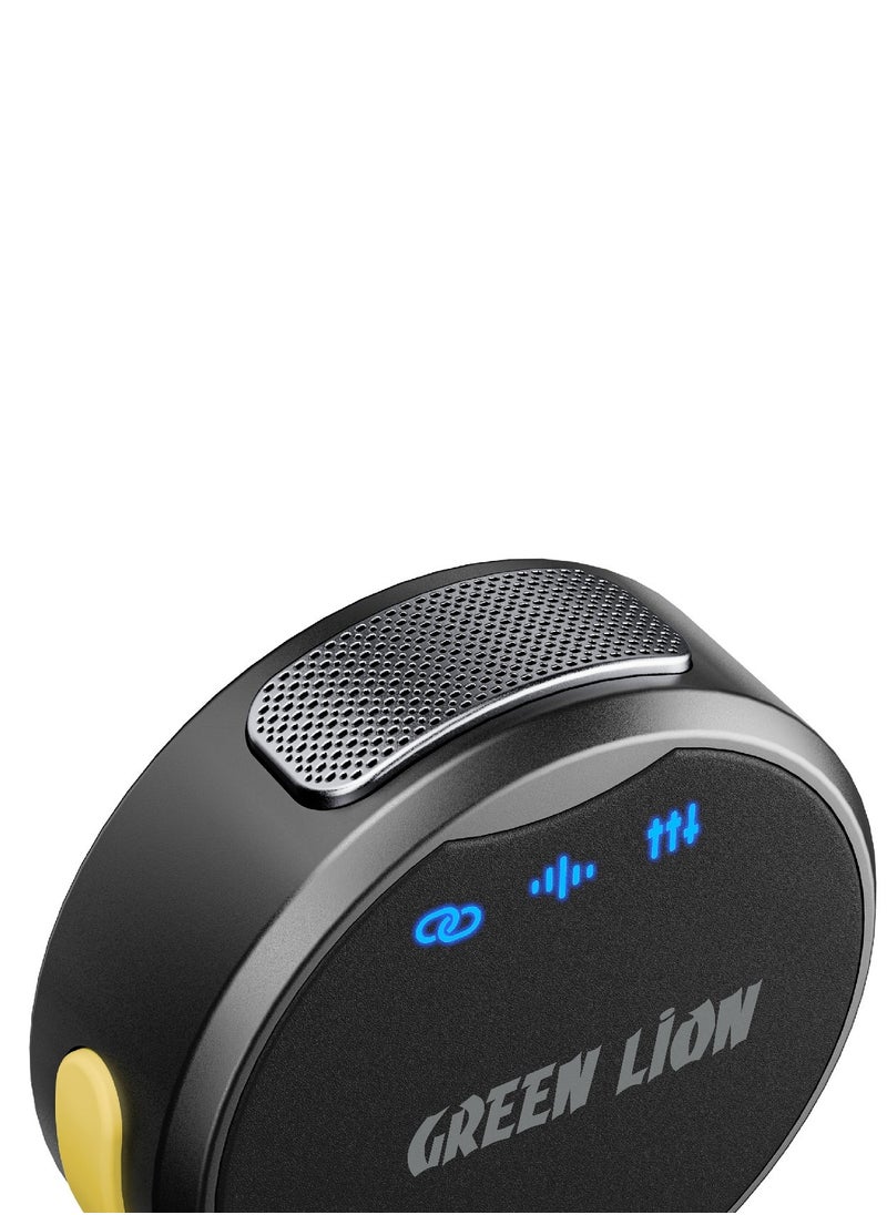 GREEN LION - 3 In 1 Microphone GM-85X / LED Display / Noise Reduction Mode / Includes: Type-C, Camera, Lightning Receiver/ 360° Omnidirectional / 3-Level Volume / Ultra-Mini Microphone - Black - Image 1