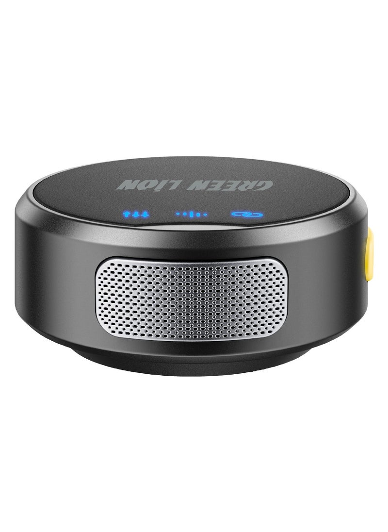 GREEN LION - 3 In 1 Microphone GM-85X / LED Display / Noise Reduction Mode / Includes: Type-C, Camera, Lightning Receiver/ 360° Omnidirectional / 3-Level Volume / Ultra-Mini Microphone - Black - Image 1