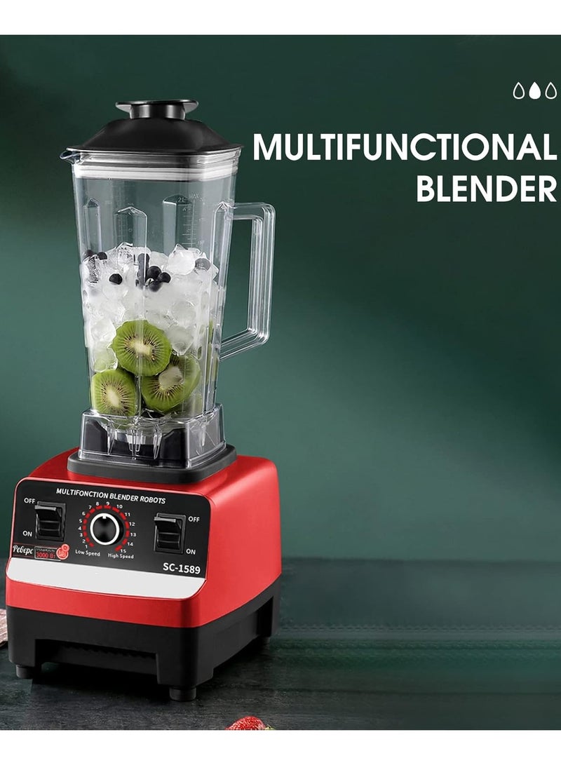 خلاط كهربائي 2 في 1 مع مطحنة حبوب متعدد الوظائف سعة 2.5 لتر وقدرة 5500 واط - Image 4