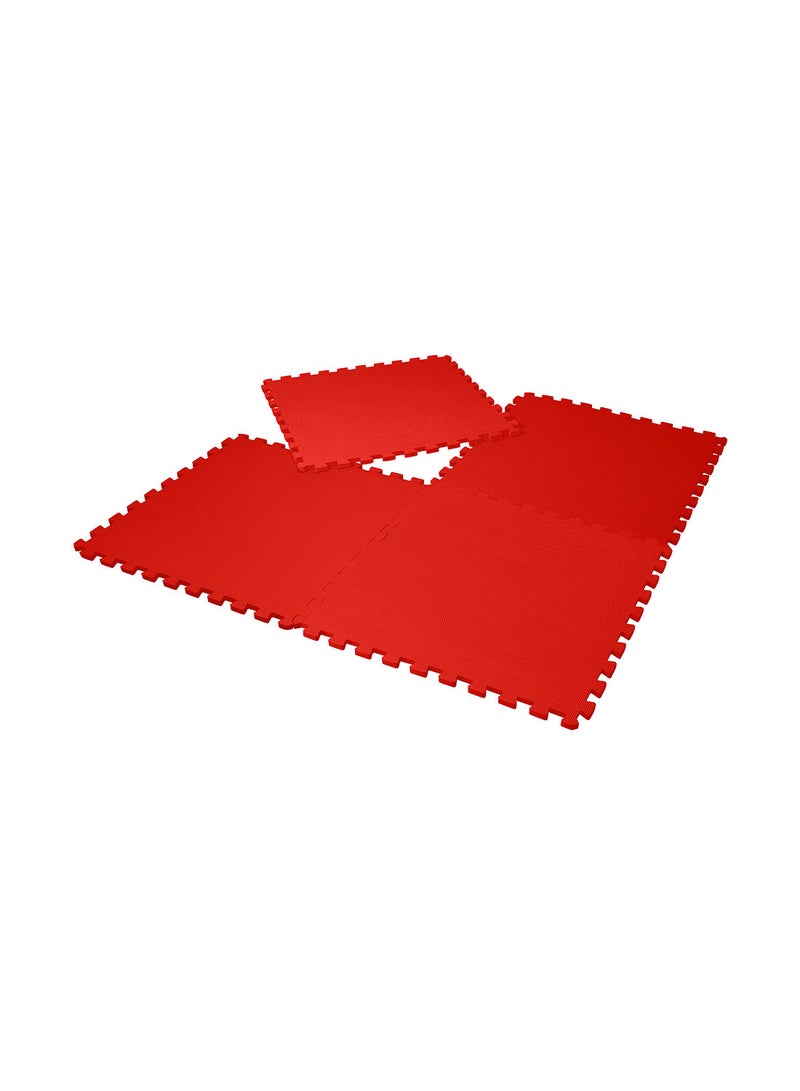 حصيرة متشابكة مقاس 60x60x12 ملم باللون الأحمر