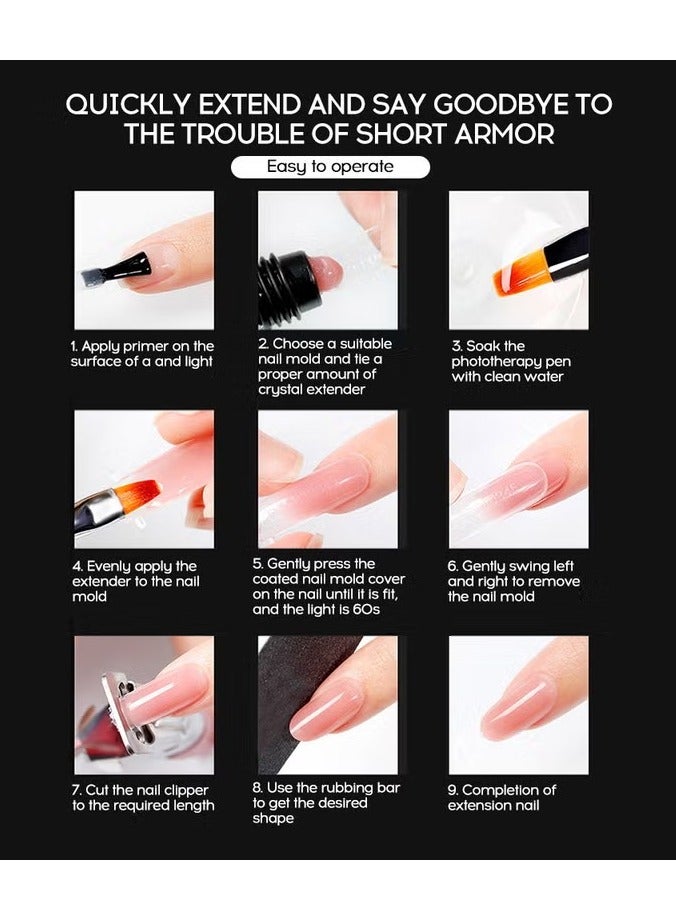 Mobray 3 Piece Acrylic Gel Nail Glue Set Multicolor - Image 2