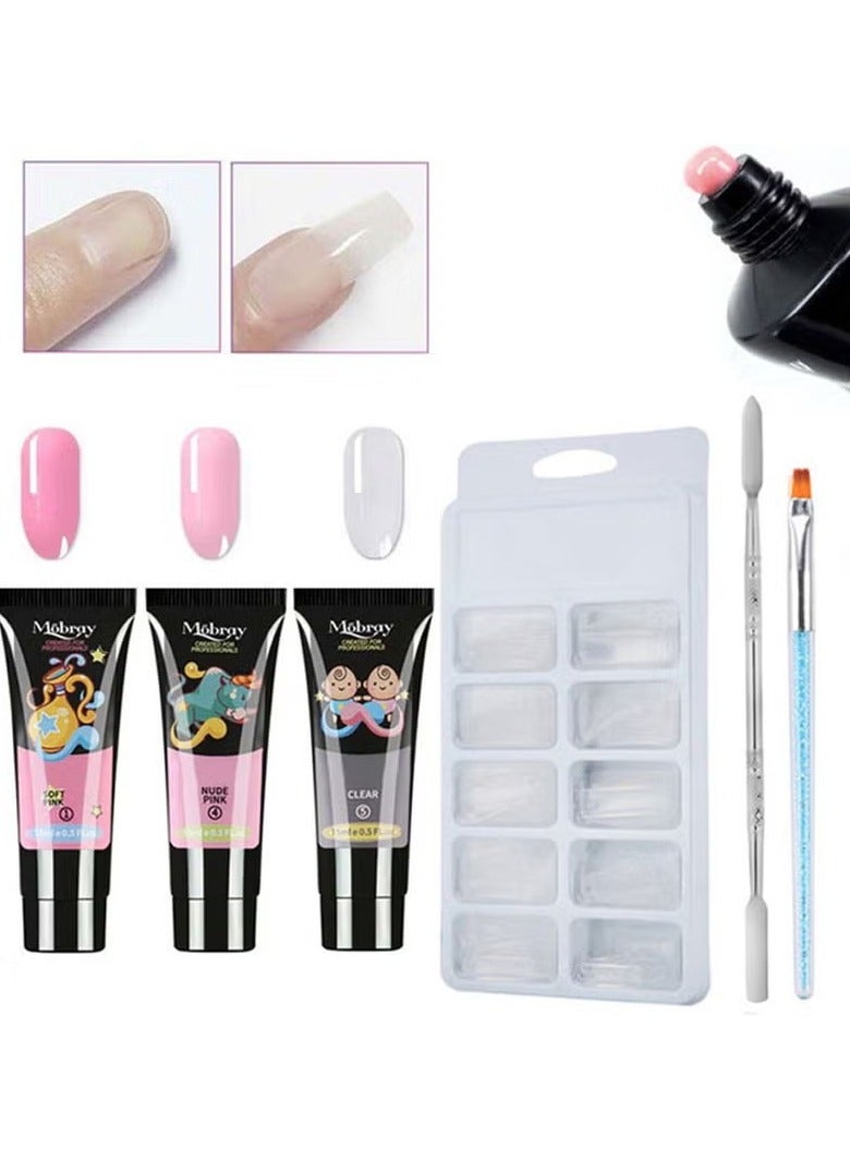 Mobray 3 Piece Acrylic Gel Nail Glue Set Multicolor - Image 3