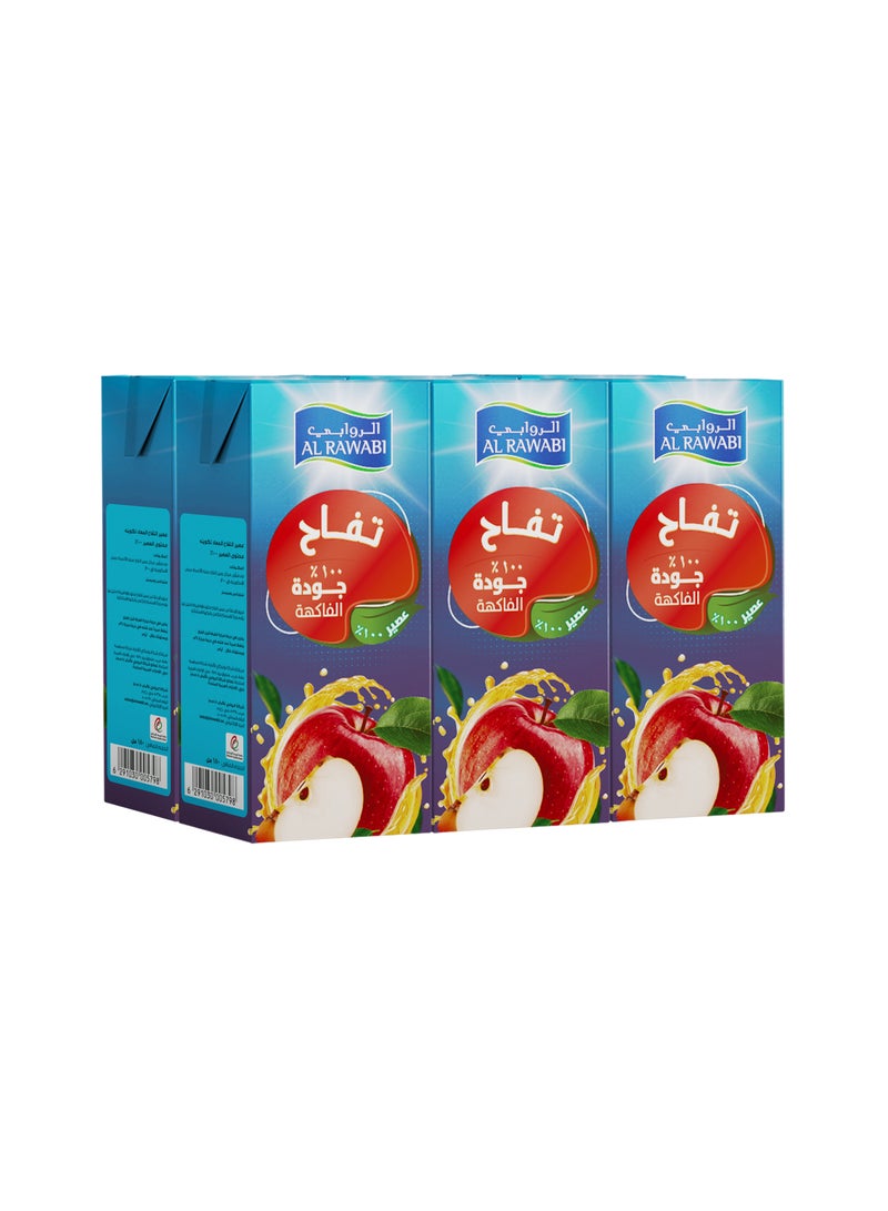 Al Rawabi Apple Long Life Juice Pack 6 x 180ml - Image 2