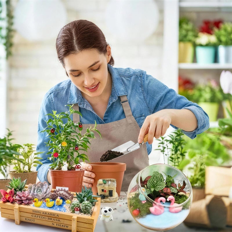 Dracarys Selected 50 Pieces Fairy Garden Accessories, Animals, Miniature Figurines, Micro Landscape Ornaments Kit, DIY, Environmental Resin - Image 4