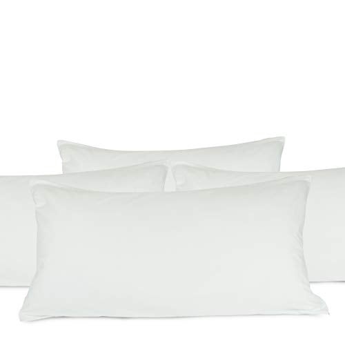 BC BARE COTTON Luxury Hotel Bedding Quality Collection, Ultra Soft dust Proof Plain Pillow Protector | Pillow Cover with Zipper, Soft & Comfortable for Hair and Skin, Standard Size, 4 Pack Set - Image 5