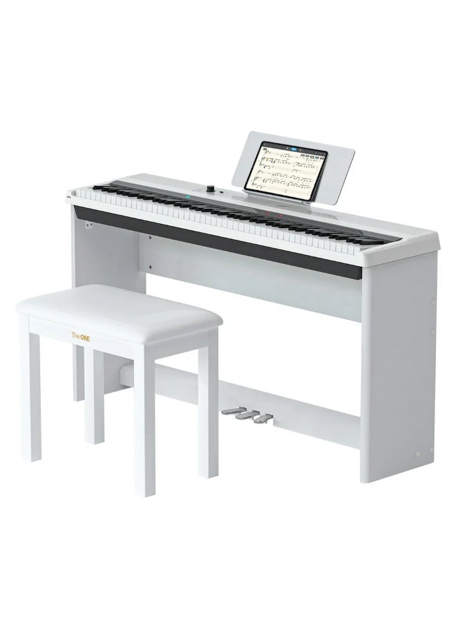 The ONE TON Smart Keyboard Pro, 128 Polyphonies Graded Hammer Action Weighted Stage Piano - Image 1