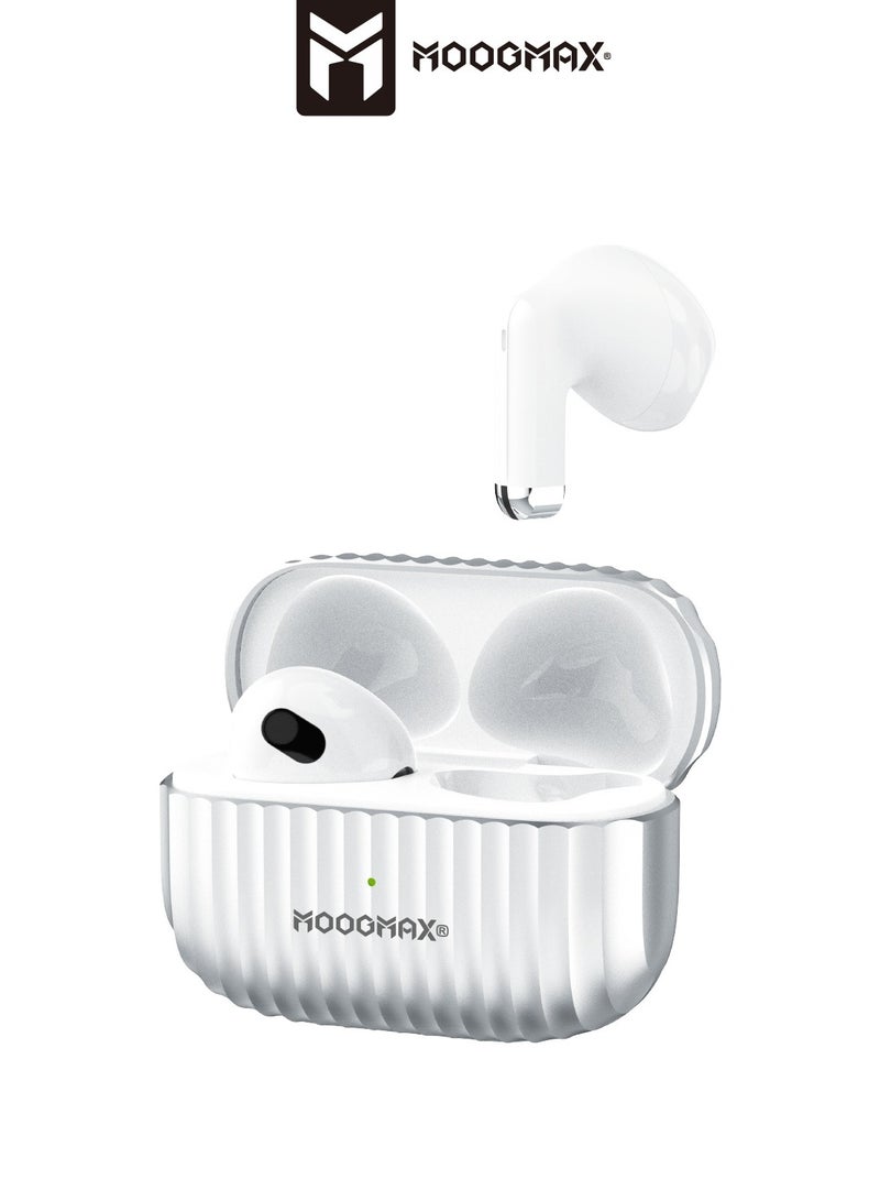 Moogmax MX-EP44 A very small TWS wireless Earbuds with built-in microphone with HAFI clear sound, and unbreakable Case (not the earphones) made of zinc alloy