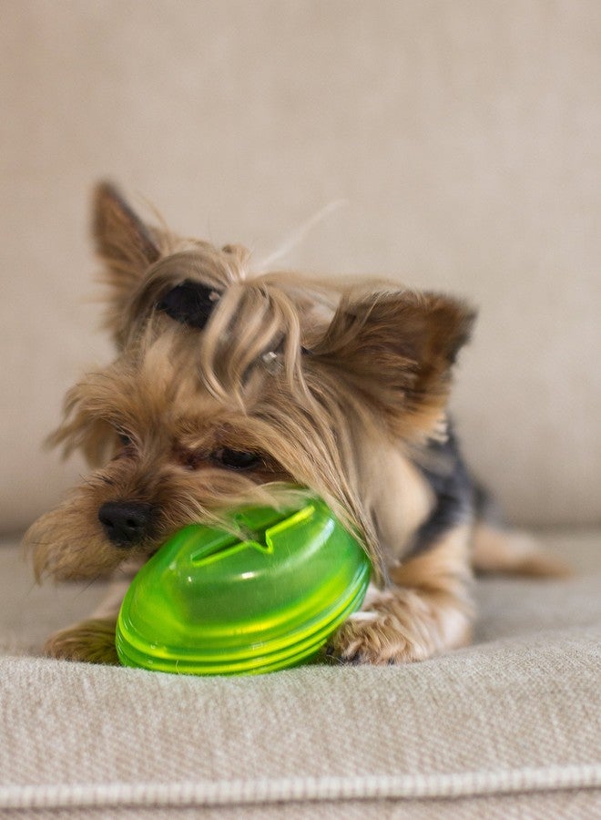 Hero SnackTime Soft Rubber Football, Green Dog Toy - Image 2