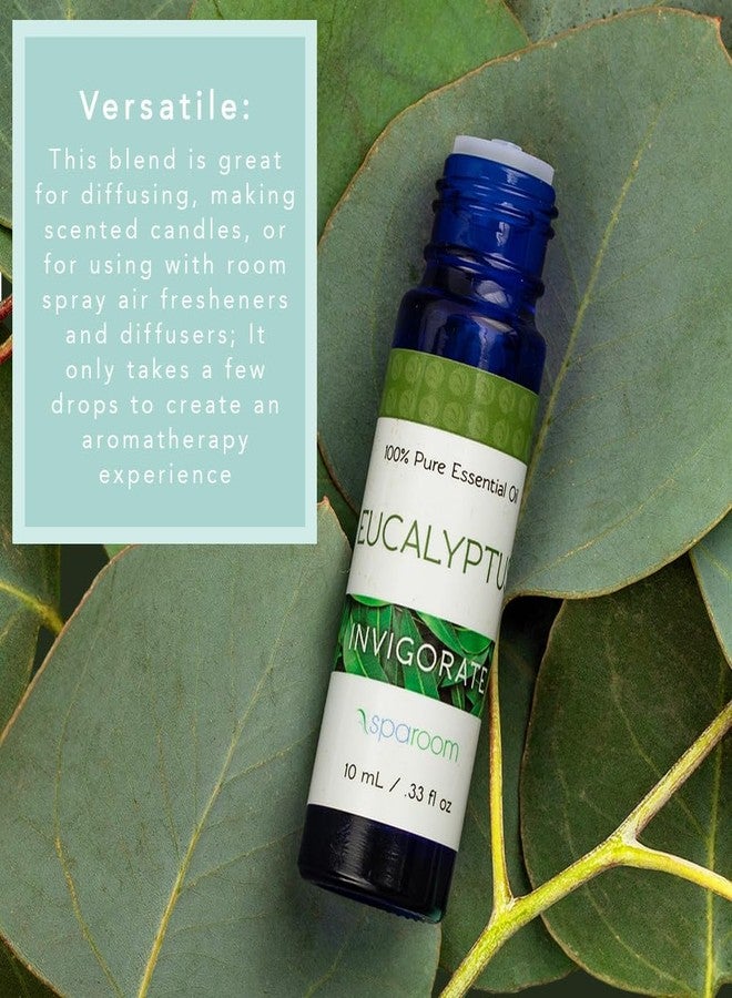 SpaRoom Aromatherapy 100% Pure Essential Oils for Diffusers and Air Freshners, Invigorate Eucalyptus, 10 mL - Image 2