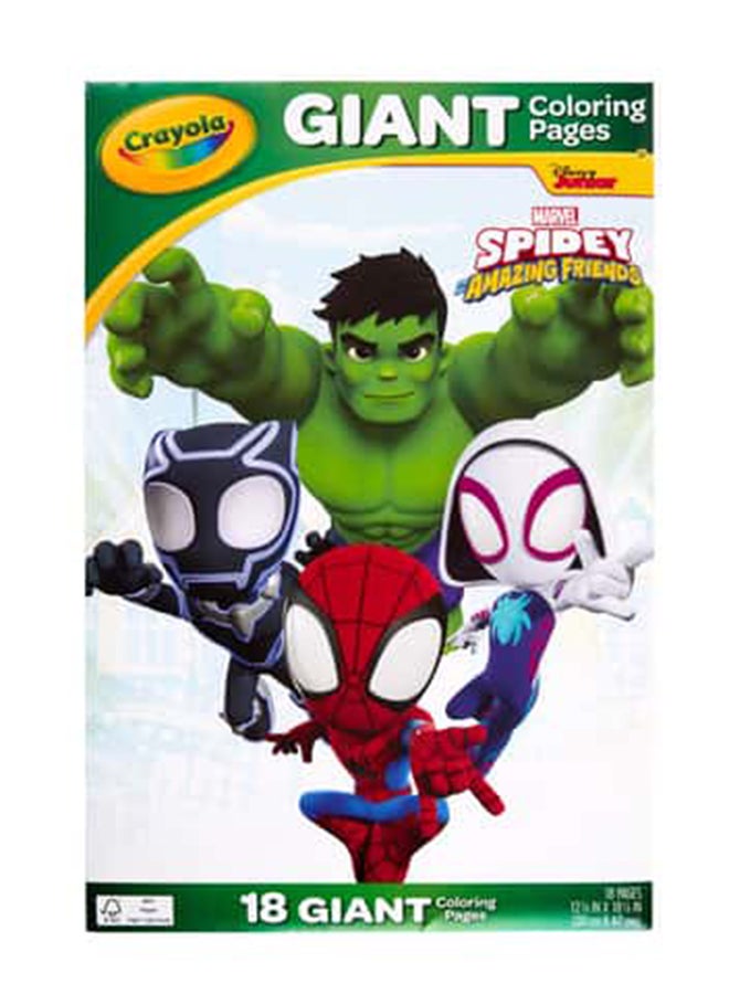Crayola 18 Giant Coloring Pages Spidey & His Amazing Friends - Image 3