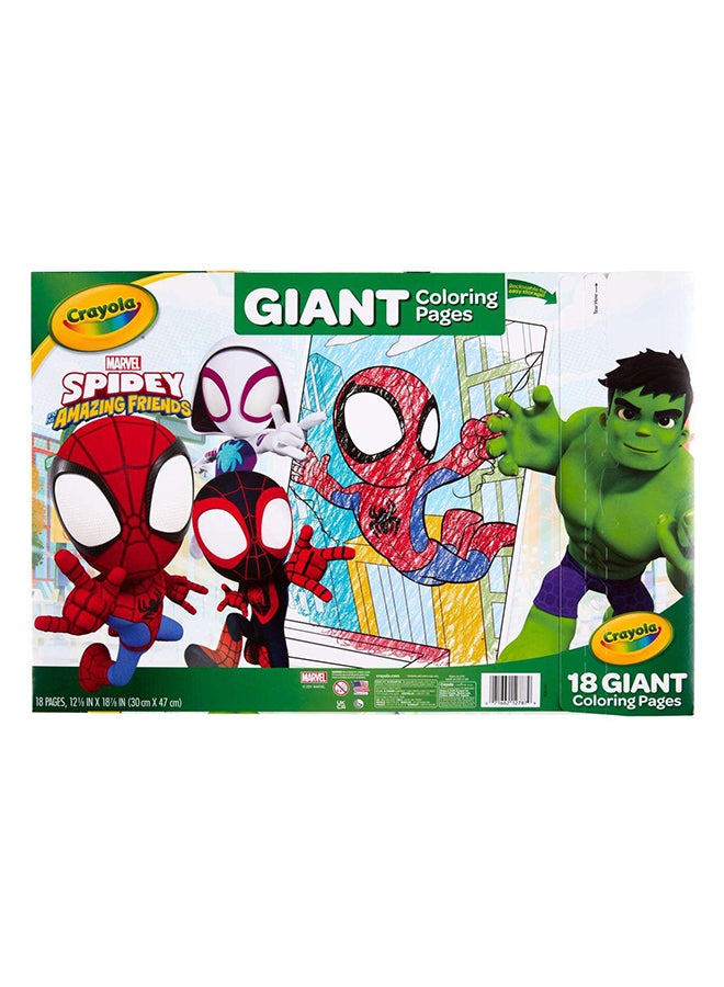 Crayola 18 Giant Coloring Pages Spidey & His Amazing Friends - Image 5