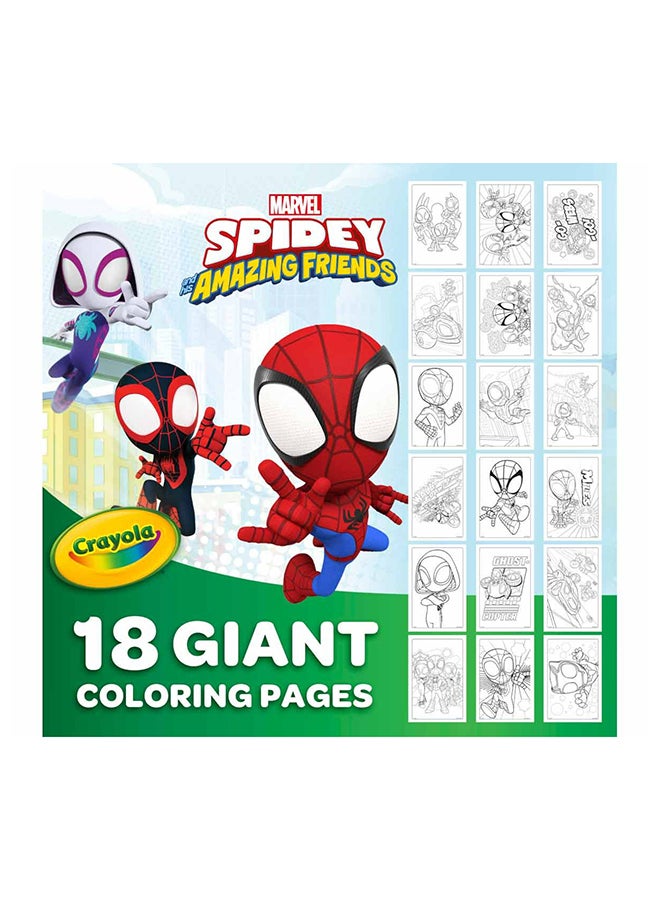 Crayola 18 Giant Coloring Pages Spidey & His Amazing Friends - Image 2