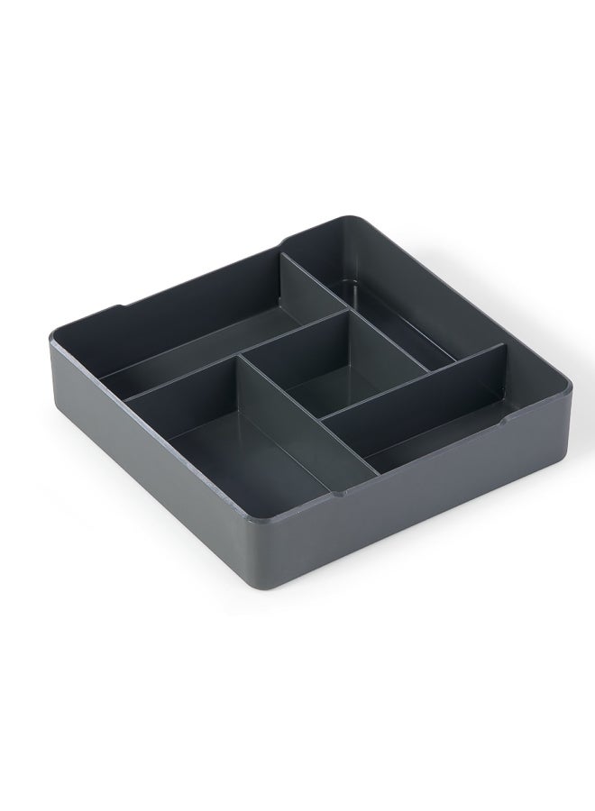 Durable Coffee Organizer Tray – Gray Serving Aid for Sugar, Stirrers & Cream | Keeps Coffee Station Tidy, Food-Safe Plastic, Dishwasher-Safe, Fits Coffee Machine Counters - Image 3