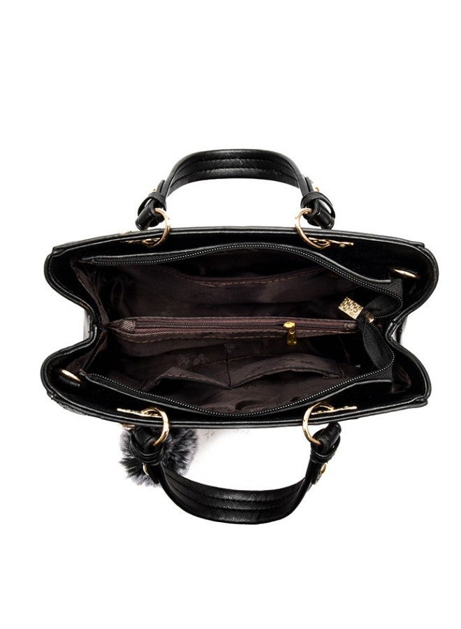 دبليو أيه أو كي أن Women's Fashion Contrasting Shoulder Bag, Ladies American Contrasting Handbag Tote Bags Clutch Bag, Large-capacity PU Leather Crossbody Bags Sling Bag Side Bag Carry Bag - Image 5