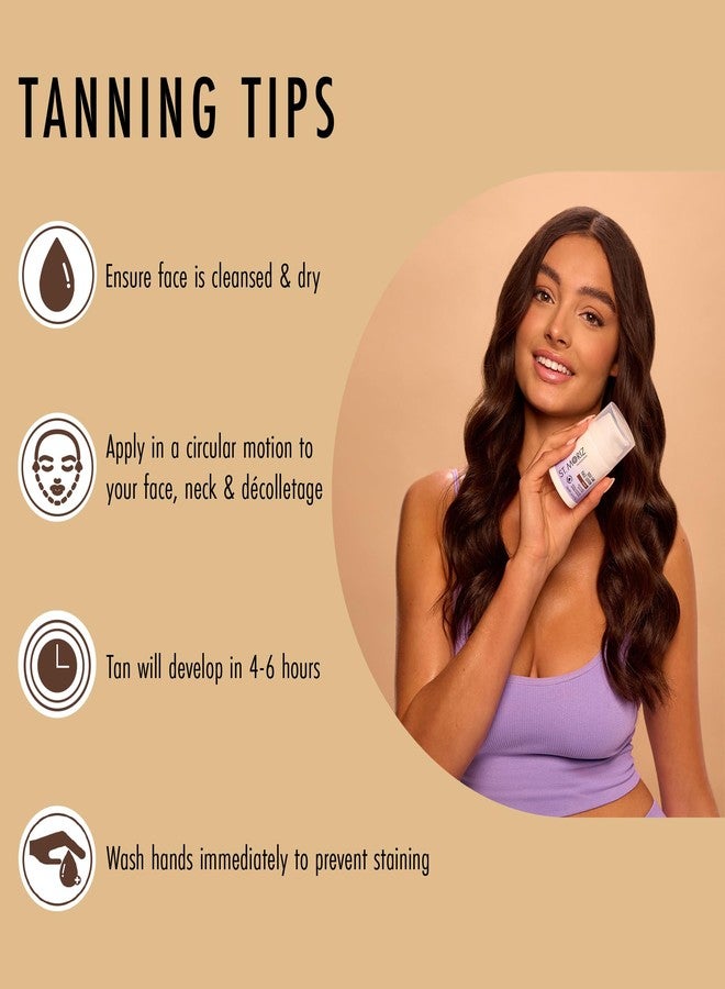 St. Moriz Professional Dark Face Self Tanner – Gradual Tan Face Lotion with Aloe Vera & Vitamin E for Natural, Buildable Color – No Rinse Needed – Vegan, 50ml - Image 5
