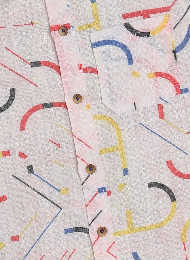 Infinity Kids Abstract Printed Short Sleeves Shirt - Image 3