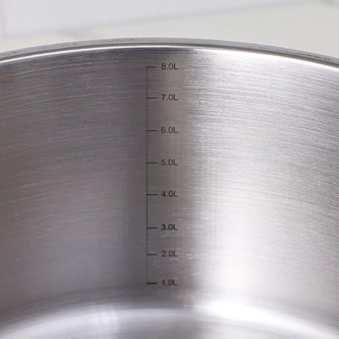 Chef's Delight ChefS Delight Stainless Steel Casserole With Lid 28Cm Durable Casserole Dish Perfect For Stews Soups Roasting And Everyday Cooking Kitchen Essential - Image 4