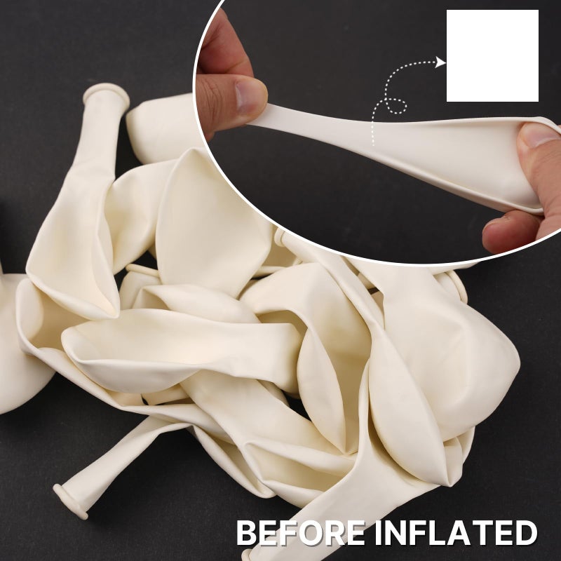 PartyWoo White Balloons 140 pcs Different Sizes of 18 12 10 5 Inch White Balloons Arch Kit Garland for Wedding Baby Shower Birthday Bridal Shower Graduation Engagement Party Decorations White-Y13 - Image 5