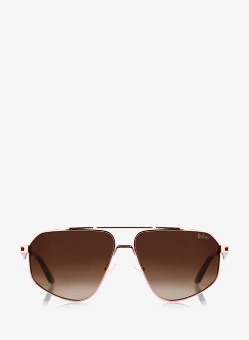 لي كوبر Sunglasses Shiny Gold Frame Grey Mirror Lens mm  - CKJ20109SN.717