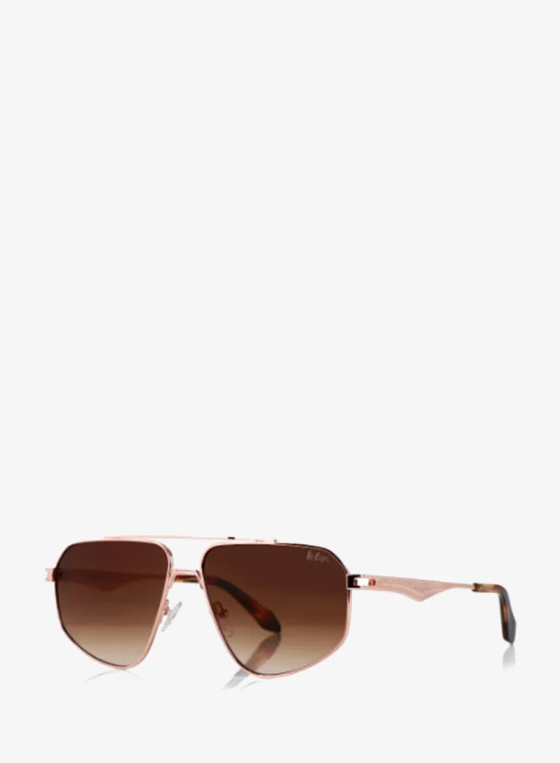 لي كوبر Sunglasses Shiny Gold Frame Grey Mirror Lens mm  - CKJ20109SN.717
