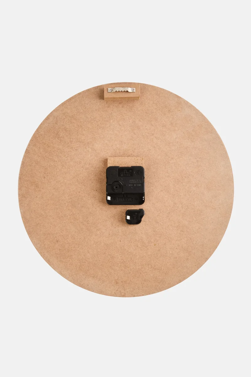Muy Mucho Cardboard Wall Clock, Tan