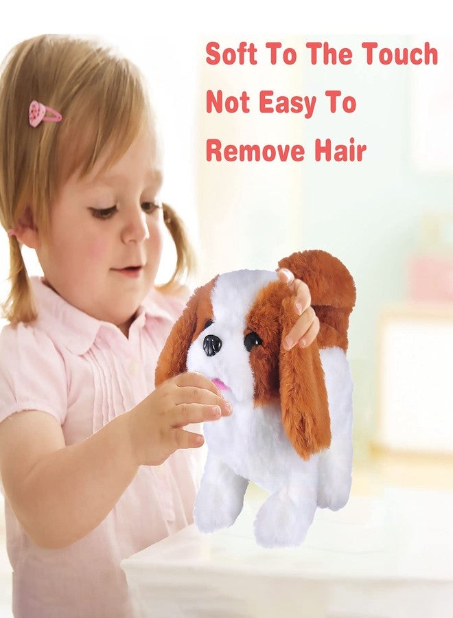 WorWoder Plush Saint Bernard Toy Puppy Electronic Interactive Pet Dog - Walking, Barking, Tail Wagging, Stretching Companion Animal for Kids (Saint Bernard) - Image 5