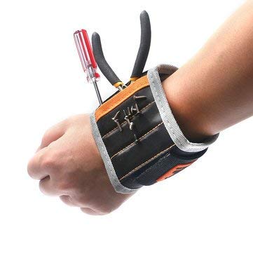 BLAPOXE BLAPOXE 1680D Ballistic Polyester Magnetic Belt Wristband with 3 Powerful Strong Magnets for Holding Tools Screws Nails Bolts Drill Bits and Small Tool Black  - Image 1