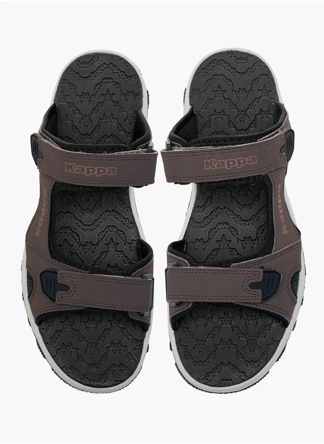 كابا Men's Strappy Sandals With Hook And Loop Closure