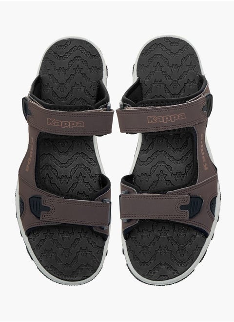 Men's Strappy Sandals With Hook And Loop Closure