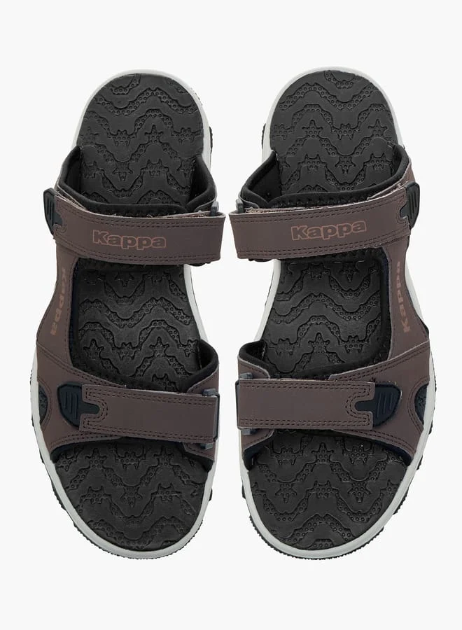 Kappa Men's Strappy Sandals With Hook And Loop Closure