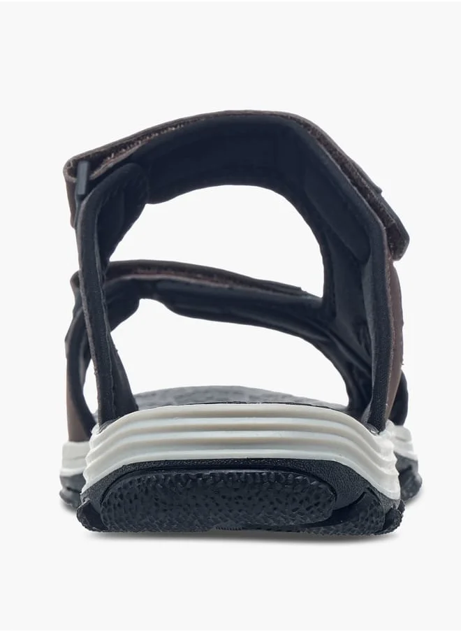 Kappa Men's Strappy Sandals With Hook And Loop Closure