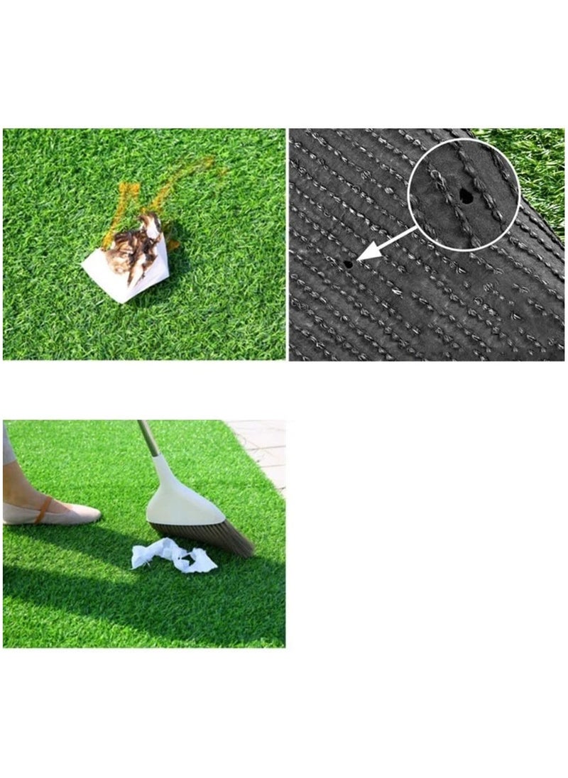 LINGWEI Premium Artificial Grass Carpet Fake Turf with Drainage Holes Durable Indoor & Outdoor Mat for Garden  - Image 5
