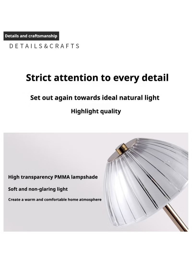 ARNOTEC مصباح طاولة صغير - مصباح خشبي بجانب السرير - مصباح غرفة نوم بسيط - مصباح مكتبي صغير بغطاء من الكتان - مصباح ليلي - مصباح طاولة بجانب السرير لغرفة النوم وغرفة المعيشة والأطفال - Image 5