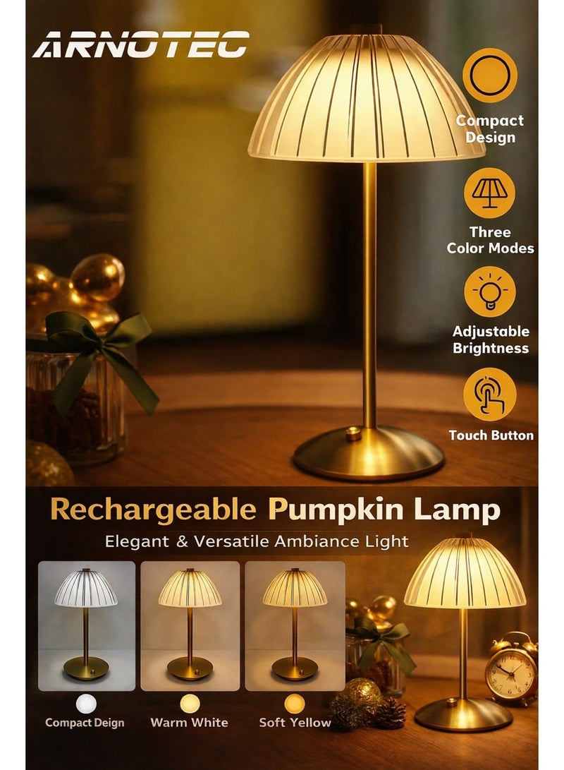 ARNOTEC مصباح طاولة صغير - مصباح خشبي بجانب السرير - مصباح غرفة نوم بسيط - مصباح مكتبي صغير بغطاء من الكتان - مصباح ليلي - مصباح طاولة بجانب السرير لغرفة النوم وغرفة المعيشة والأطفال - Image 1