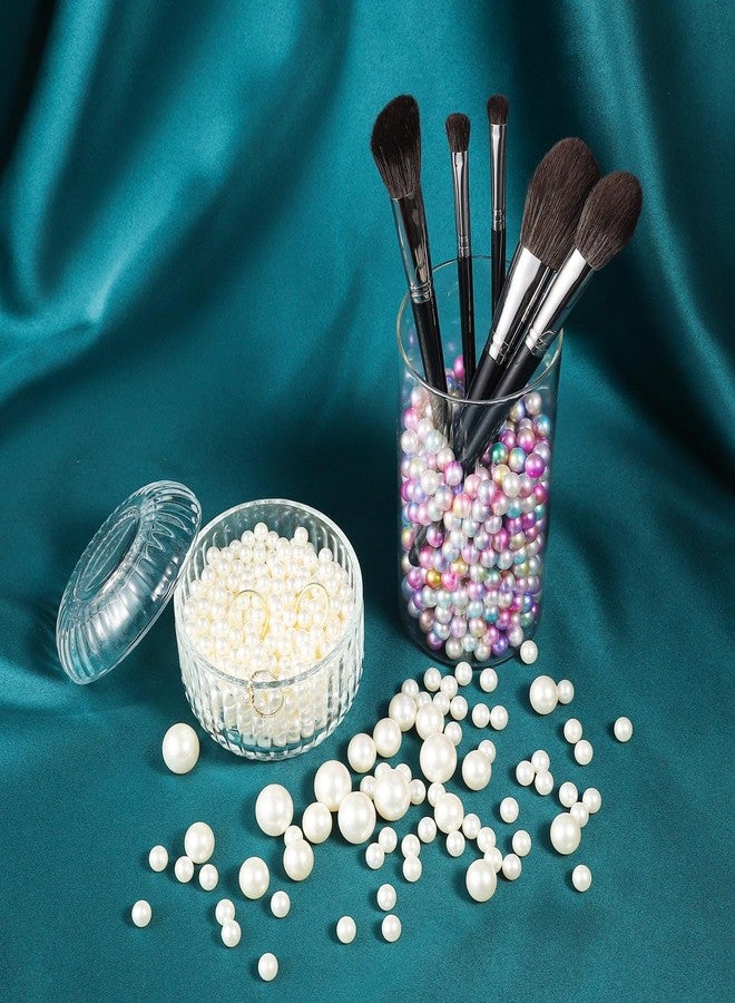 FM FM42 500g/350pcs 14mm No Hole Ivory Simulated Pearl Beads for Crafts - Image 4