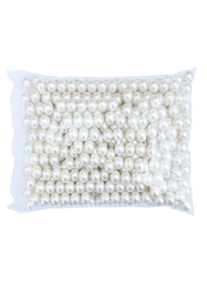 FM FM42 500g/350pcs 14mm No Hole Ivory Simulated Pearl Beads for Crafts - Image 1